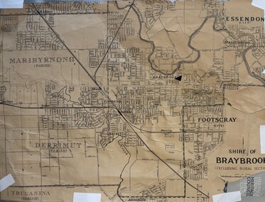 Map - Shire of Braybrook Map, Before 1951