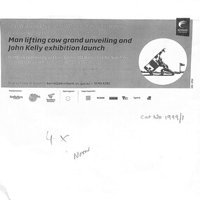 Archive - John Kelly Man Lifting Cow Sculpture Unveiling Day Documentation, 6/09/2016 12:00:00 AM