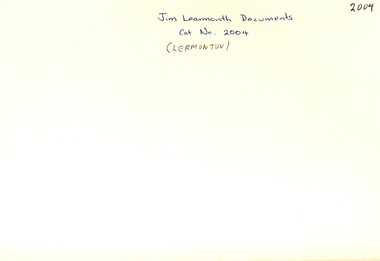 Archive - Jim Learmonth documents
