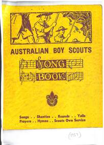 Book - Australian Boy Scouts Song Book, 1957