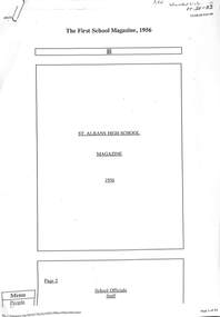 Magazine - St. Albans High School Magazines, 1959 - 1960