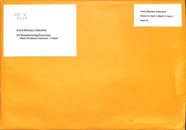 Archive - ICI Manufacturing Processes: Main Products and Useser