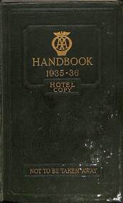Book - The Automobile Association Handbook 1935-1936, 1935