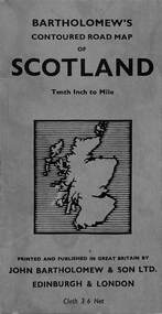 Map - Bartholomew's Contoured Road Map of Scotland