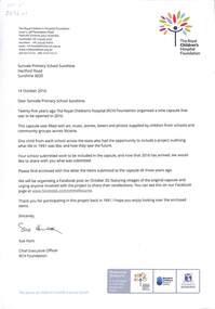 Archive - Sunvale Primary School Time Capsule