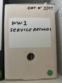 Archive - World War One Service Records - local enlistments, 1914