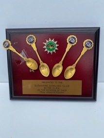 Award - Sunshine Bowling Club 75th Anniversary