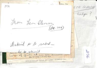 Archive - Mr Glym Clemson Private Documents