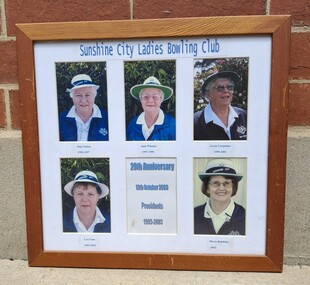 Photograph - Sunshine City Ladies Bowling Club 20th Anniversary Presidents 1993 - 2003 Photo, 2003