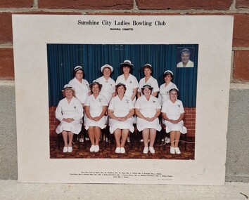 Photograph - Sunshine City Ladies Bowling Club Inaugural Committee Photo, Barry Searle Photography