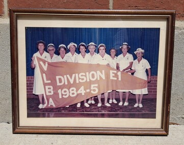 Photograph - Sunshine City Ladies Bowling Club VLBA Division E1 1984-5 Pennant