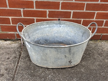 Domestic object - Joseph "Joe" Wlodarczyk Collection - Bath Tub & Washing Trough used in Immigration Camps Post WW2