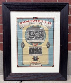 Photograph - Sunshine Football Club Victorian League Sub-District Premiers 1936 Photograph