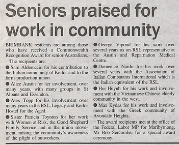 Archive - Citizenship Awards
