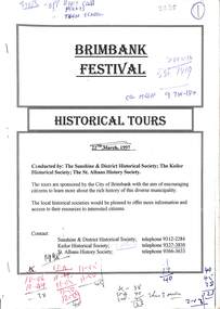 Document - Brimbank Festival Historical Tours 1997