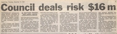Archive - Sunshine Council Business Deals