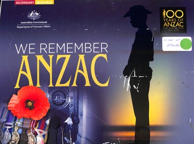 Book - 100 Years of ANZACS - 1st World War, Australian Government Department of Veteran Affairs