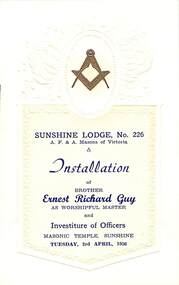 Archive - Sunshine Masonic Lodge No 226 & The Lodge of Wisdon No 526