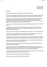 Document - Gilbert Bell Memories