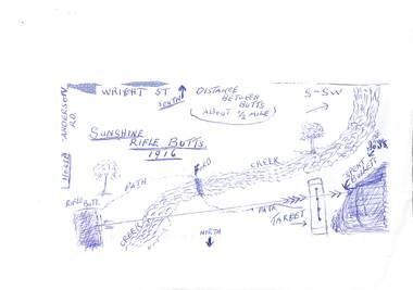 Drawing - Sunshine Rifle Club Kororoit Creek Shooting Range 1916