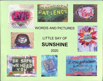 Book - Words and Pictures Little Say of Sunshine 2020, Gallery Sunshine Everywhere et al, 2020
