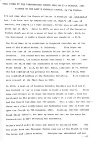 Document - Our Lady's Church History, Fay Meehan