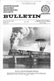 Newsletter - Australian Railway Historical Society Bulletin No 381 July 1969, Australian Railway Historical Society|Sunshine Railway Disaster