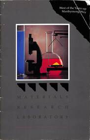 Book - Materials Research Laboratory, Materials Reserch Laboratory, 1991