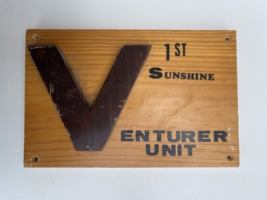 Sign - 1st Sunshine Venturer Unit Sign