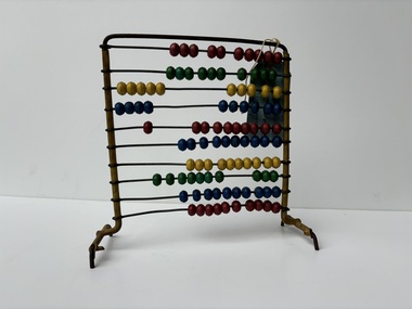 Education kit - Joseph 'Joe' Wlodarczyk Collection - Metal Abacus Counting Bead, 1950's