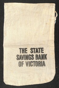 Ephemera - The State Savings Bank of Victoria Coin Bag