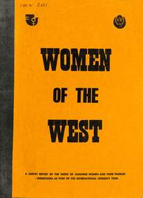Book - Women of the West, Gwen Goedecke, 1974