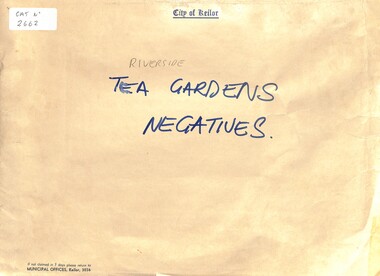 Negative - Riverside Tea Gardens Maribyrnong River Negatives