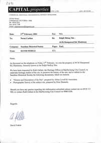 Letter - Ralph McKay Site 44 to 56 Hampstead Road Maidstone, Allom Lovell & Associates, 2004