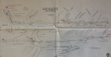 Document - Victorian Railways Newport - Sunshine Loop Line Signalling Diagram No 40'81