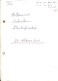 Archive - Melbourne Suburban Electrification St. Albans Line