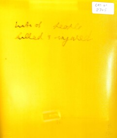 Archive - Sunshine Railway Disasters Lists of People Killed and Injured