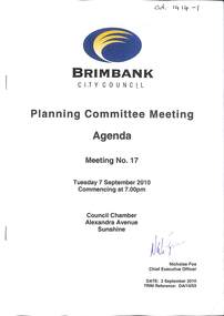 Administrative record - Brimbank City Council Agenda for 7 September 2010 Orica Site, Brimbank City Council, 7/09/2010 12:00:00 AM