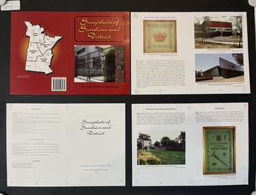 Pamphlet - Snapshots of Sunshine and District, Sunshine & District Historical Societh et al
