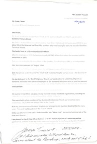 Letter - Wallace 'Wal/Wally' More Collection