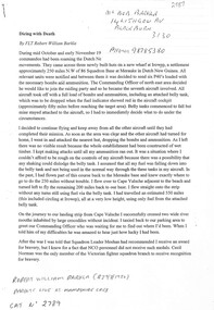 Document - Robert William Barkla Flying Mission in Dutch New Guinea during World War Two WWII, Robert William Barkla