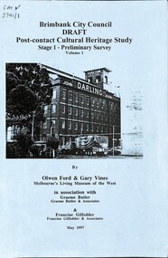 Archive - City of Sunshine / Brimbank Council Heritage Studies & Other Reports