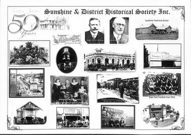 Memorabilia - Sunshine and District Historical Society 50th Anniversary Place Mat