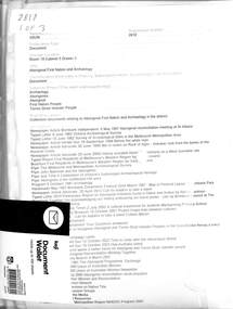 Archive - Aboriginal First Nation and Archaelogy