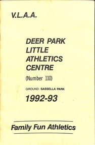 Administrative record - Deer Park Little Athletics Centre No 110