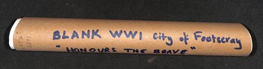 Poster - Honours the Brave WW1 City of Footscray Poster