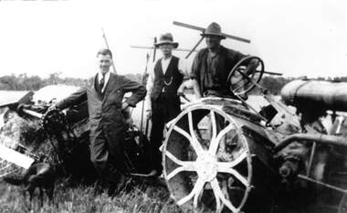 Photograph - Tractor and Binder Photograph 1920's, 1920's