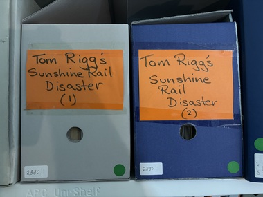Archive - Tom Rigg's Sunshine Railway Disaster Research Notes