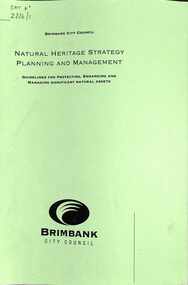 Document - Brimbank City Council Natural Heritage Strategy Planning and Management Report, Ecology Australia Flora and Fauna Consultants