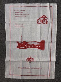 Memorabilia - Cotten Linen Souvenir of St Mark's Anglican Church